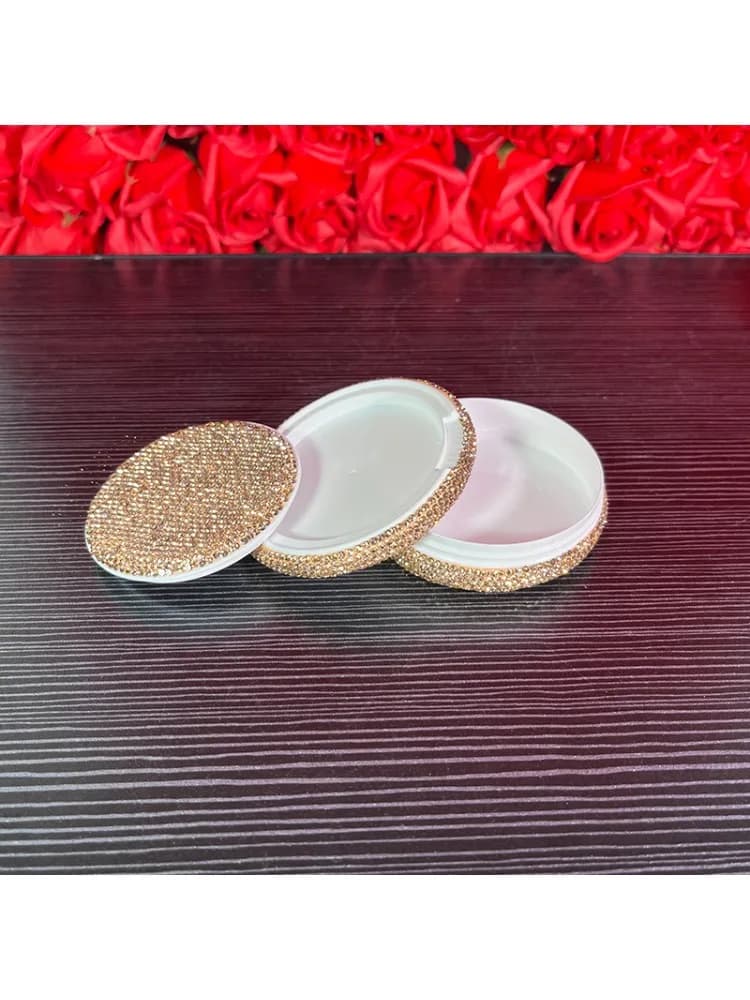 Bling Diamond Snus Kan 2-laags opbergkoffer met deksel Snuifdoos Sigaretten Organiseren Container Tabak Roken Accessoires