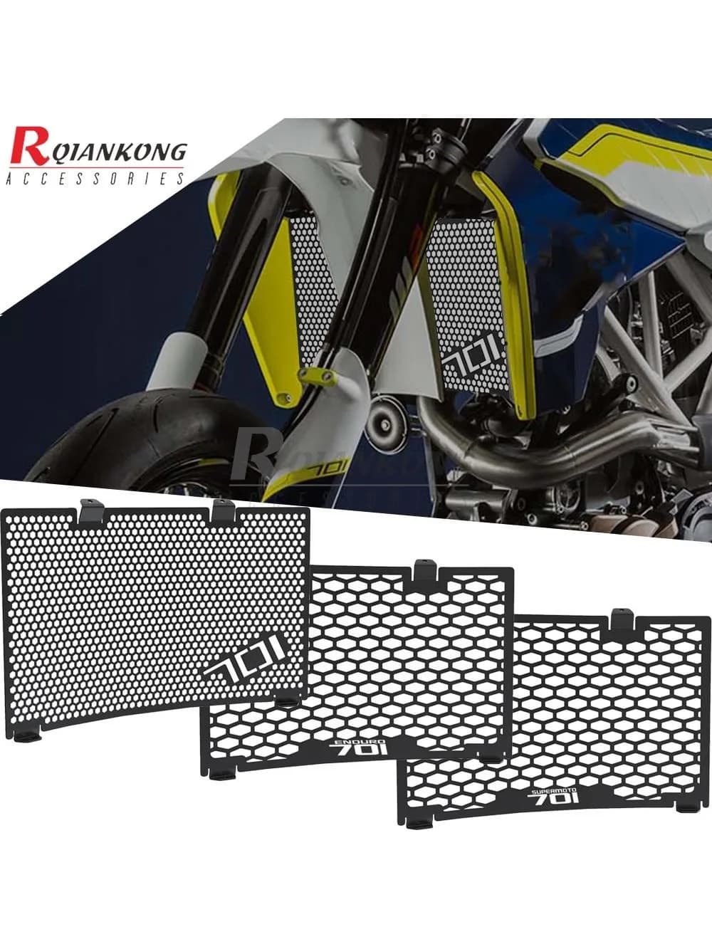 Voor Husqvarna 701 Supermoto 701 Enduro 2016 2017 2018 2019 2020 2021 2022 2023 Motorfiets Radiator Bescherming Grille Cover