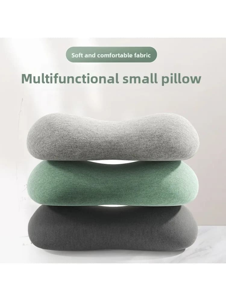 1 stks Mini Memory Foam Kussen Kantoor Dutje Kussen Draagbaar Reizen Nek Lendensteun Kussen