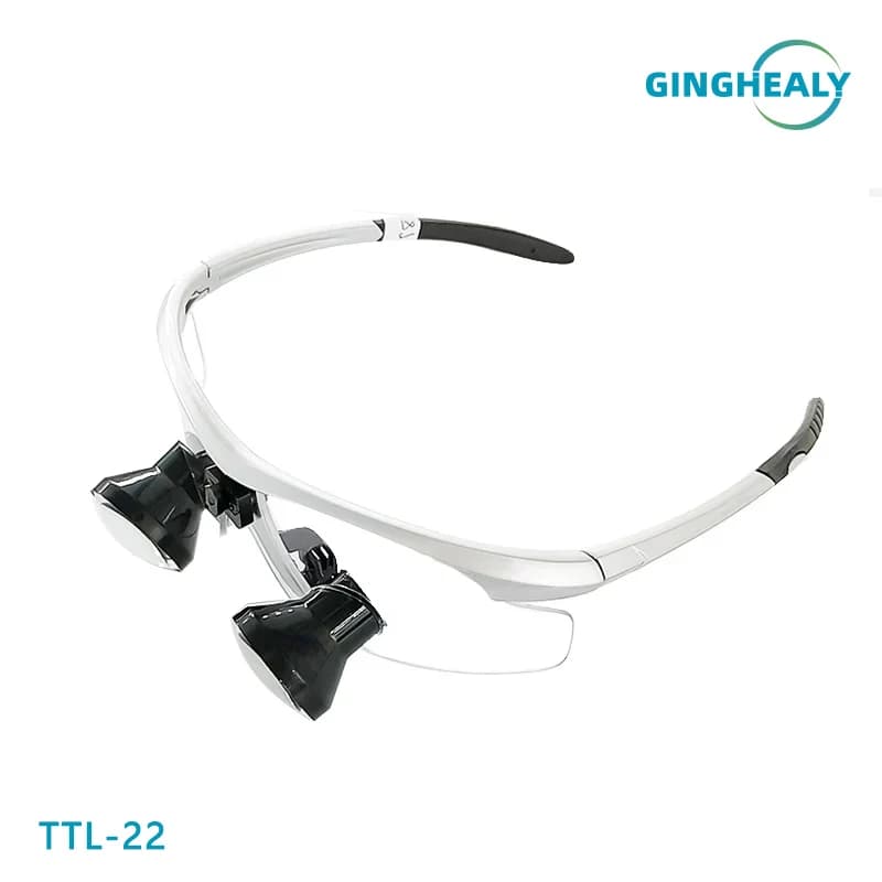Ginghealy 22 TTL Galileaanse Loepen 2.5X/3.0X/3.5X IPD Aangepaste Tandheelkundige Chirurgische Loepen met Kunststof Lenzen en Anti-Spat Bril