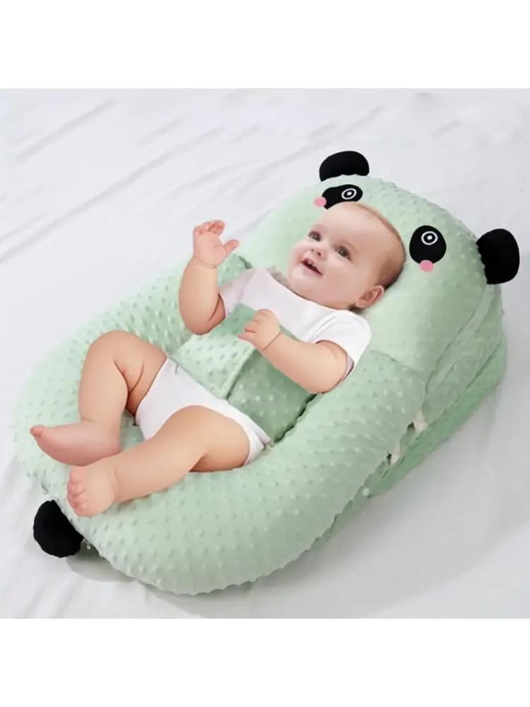Babyvoedingskussen 3D Bonenkatoen Verhoogd ontwerp voorkomt spugen en verstikking