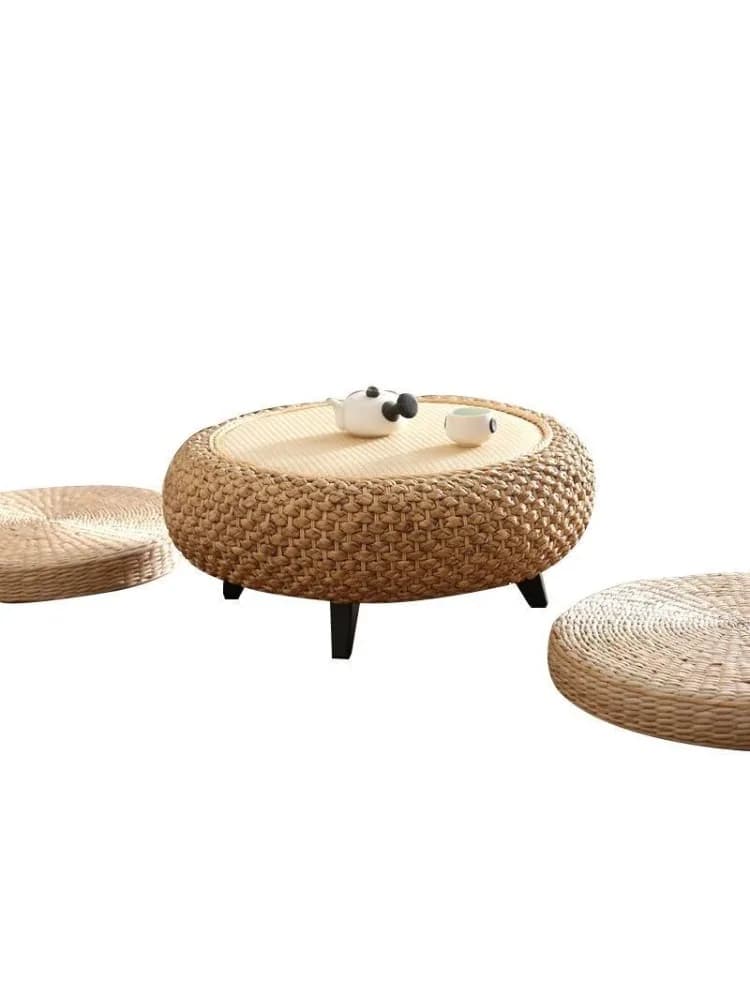 Rotan Japanse Tatami Eenvoudig Platform Erker Kang Tafel Theetafel Massief Houten Balkon Vensterbank Kleine Tafel