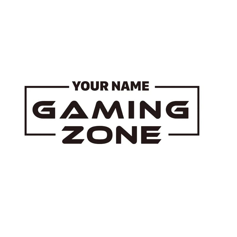 Aangepaste naam Gaming Zone muursticker gepersonaliseerde Video Game Gamer muurtattoo speelkamer kinderkamer Vinyl Home Decor