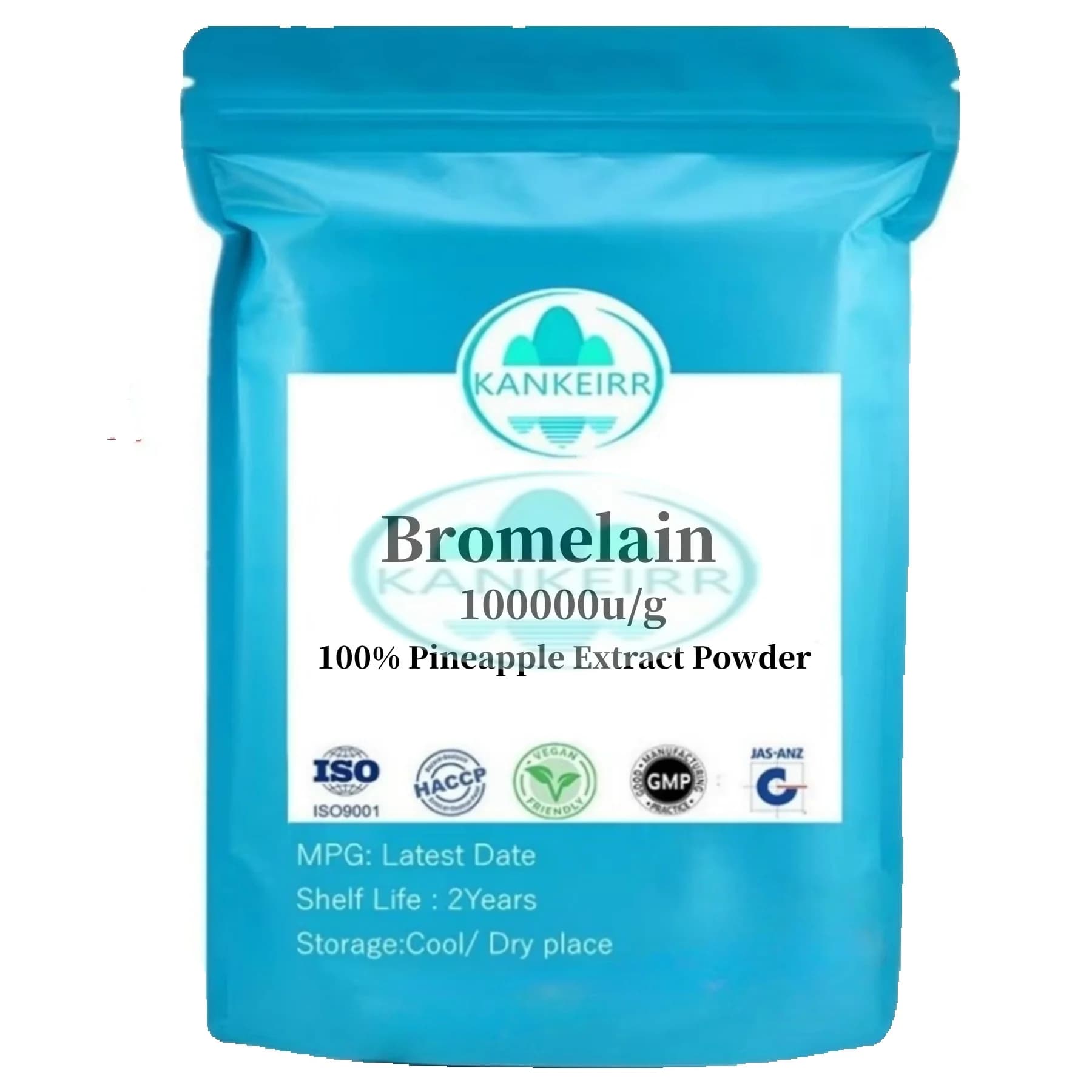 Aangepaste verhouding verpakking bulk bromelain bro ananas bromelin uit verpakking aluminiumfolie zak