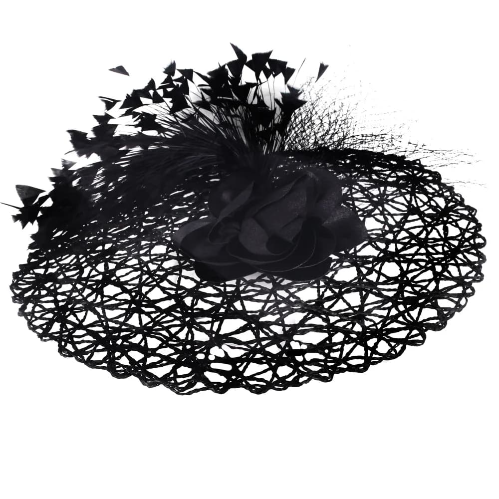 Nieuwe Tovenaar Bruiloft Hoofddeksels Vrouwen Bloem Hoofddeksels Voor Kerk Derby Hoed Cocktail Fascinators Hoofdband Bruids Bunker Cap