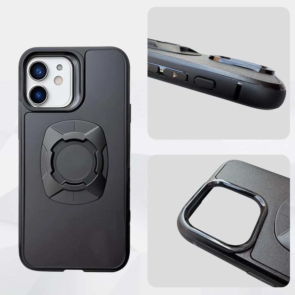 Twsit Lock Telefoonhoeshouder Motor Fiets iPhone-hoesje Quick Lock Geschikt voor Quad-systeem Telefoonhouder/houder 14 15 16 Pro Max