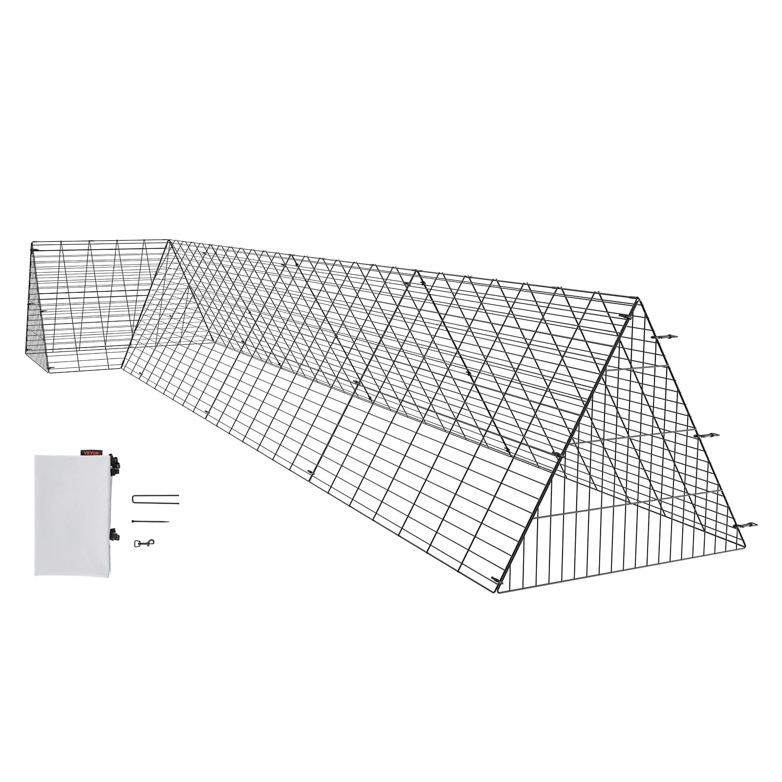 SucceBuy kippentunnels 157,5 x 39,4 x 24,2 inch kippentunnels voor tuin Draagbare kippentunnels voor buitenhoekframes