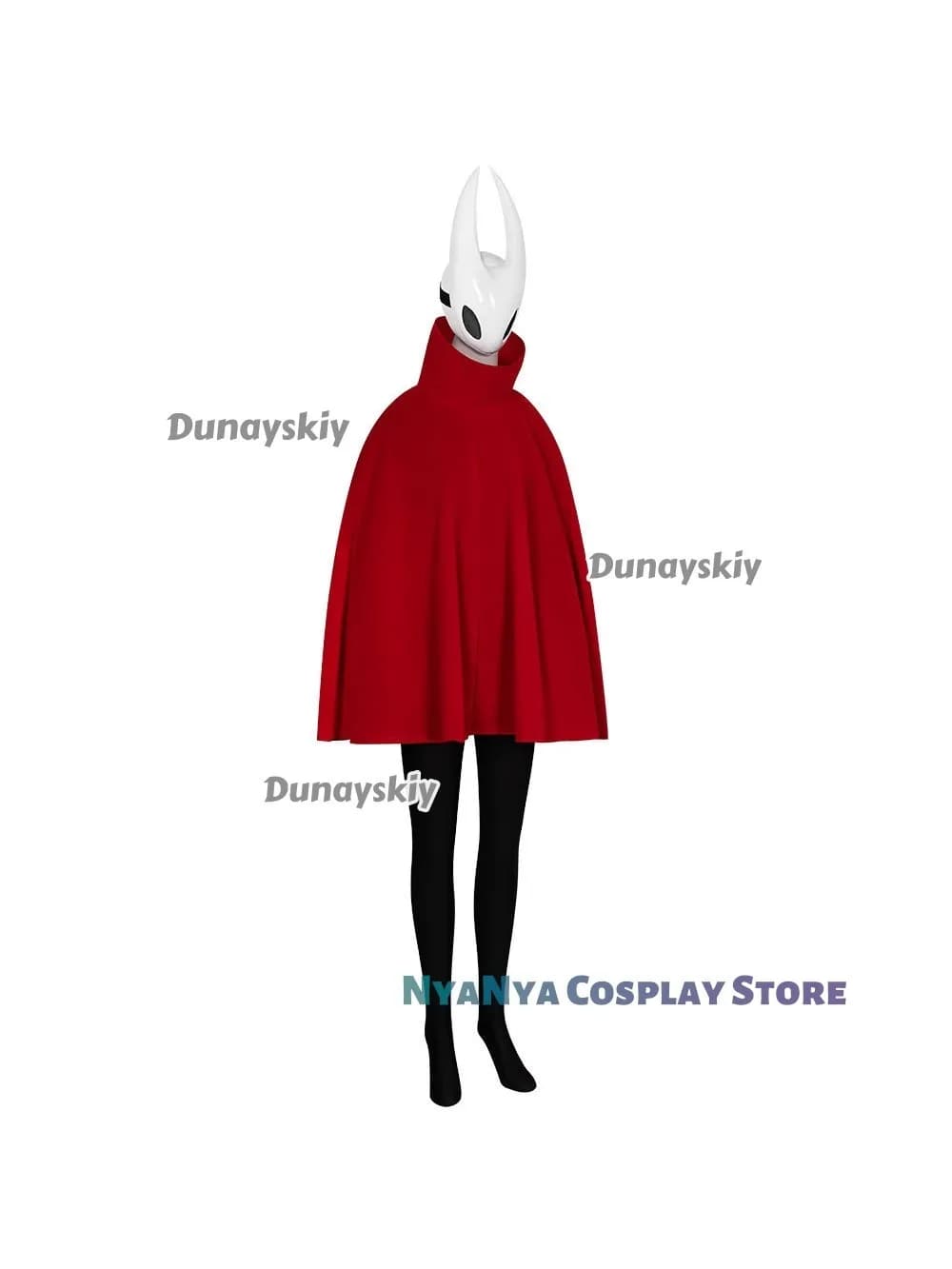 Game Hollow The Knight: Silksong Hornet Cosplay Rode Cape Kostuum Masker Halloween Rollenfeest Kleding Podiumoutfits Volwassen meisjes