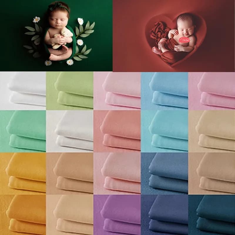 150*170cm pasgeboren fotografie rekwisieten deken wrap achtergrond rekbare stoffen schieten studio accessoires