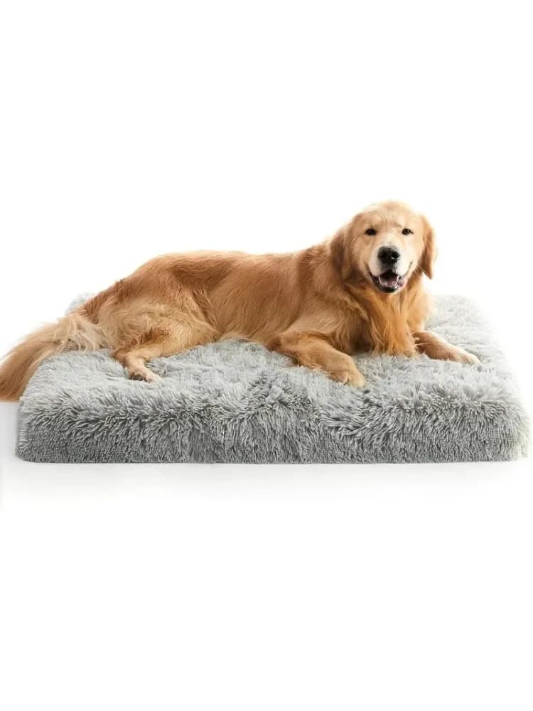Extra groot hondenbed, XL orthopedisch eierkrat schuimhondenbed met afneembare wasbare hoes, waterdichte hondenmatras antislip