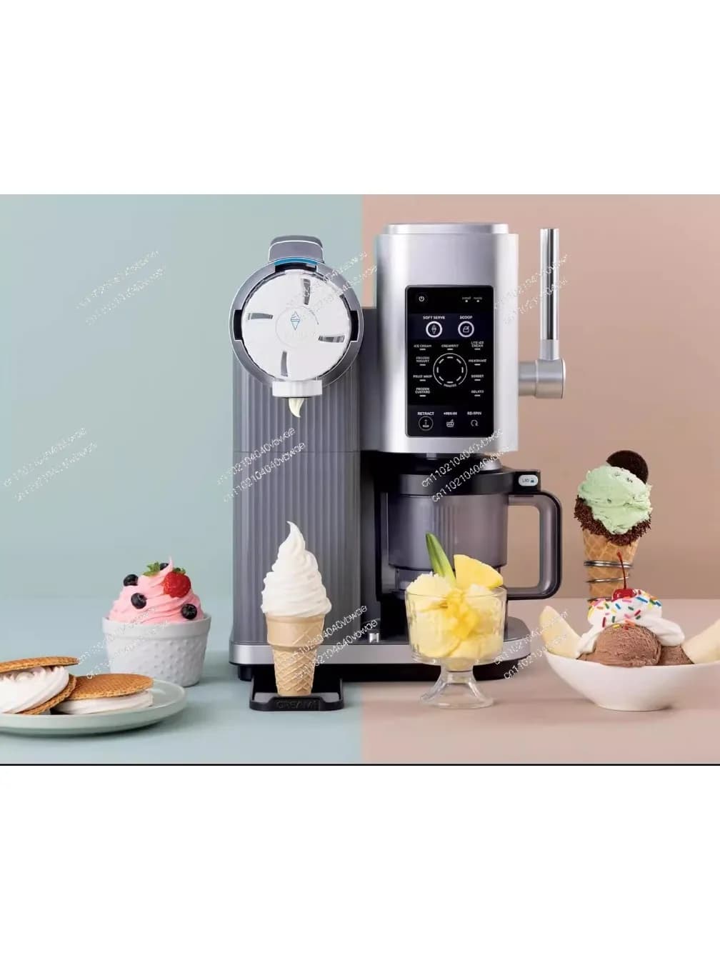 Fruit-ijsmachine Huishoudelijke zelfgemaakte ijshoorntjes smoothie yoghurt multifunctionele ijsmachine