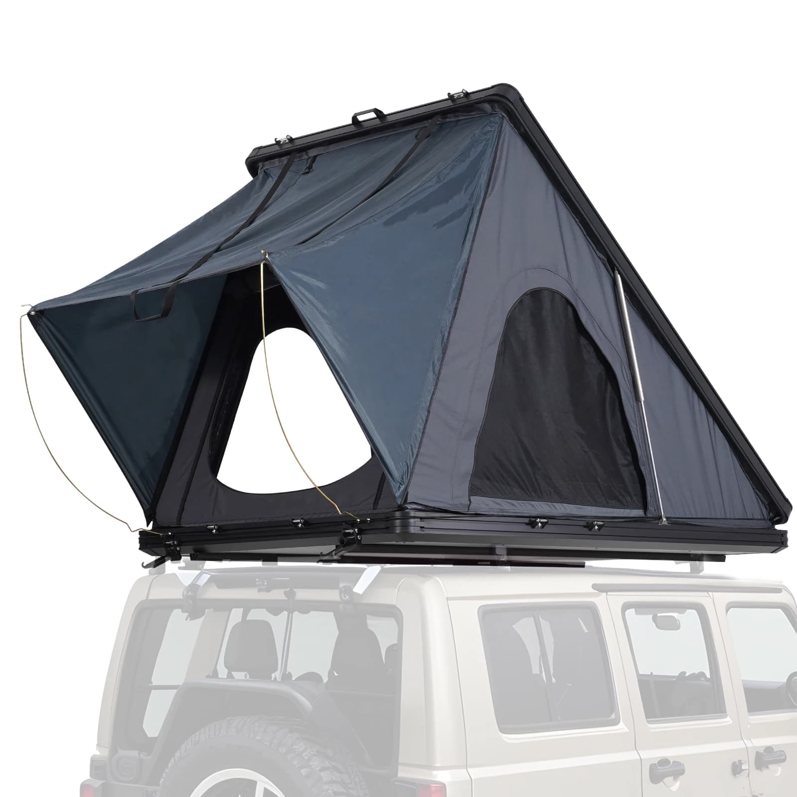SucceBuy Naturnest Hardshell daktoptent voor 2-3 personen met telescopische ladder en dikke matras voor Jeep