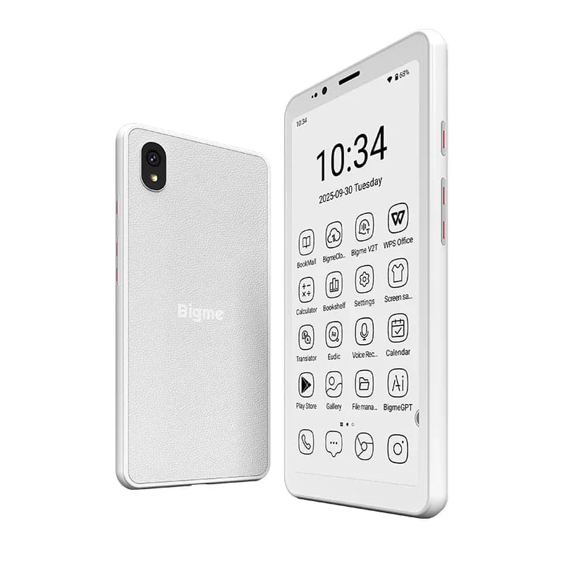 Bigme Hibreak S 5.84'' E-Ink E-reader, oogvriendelijke elektronische boeklezer, 6+128GB, Android 14 OS E-paper E-reader met 4G bellen