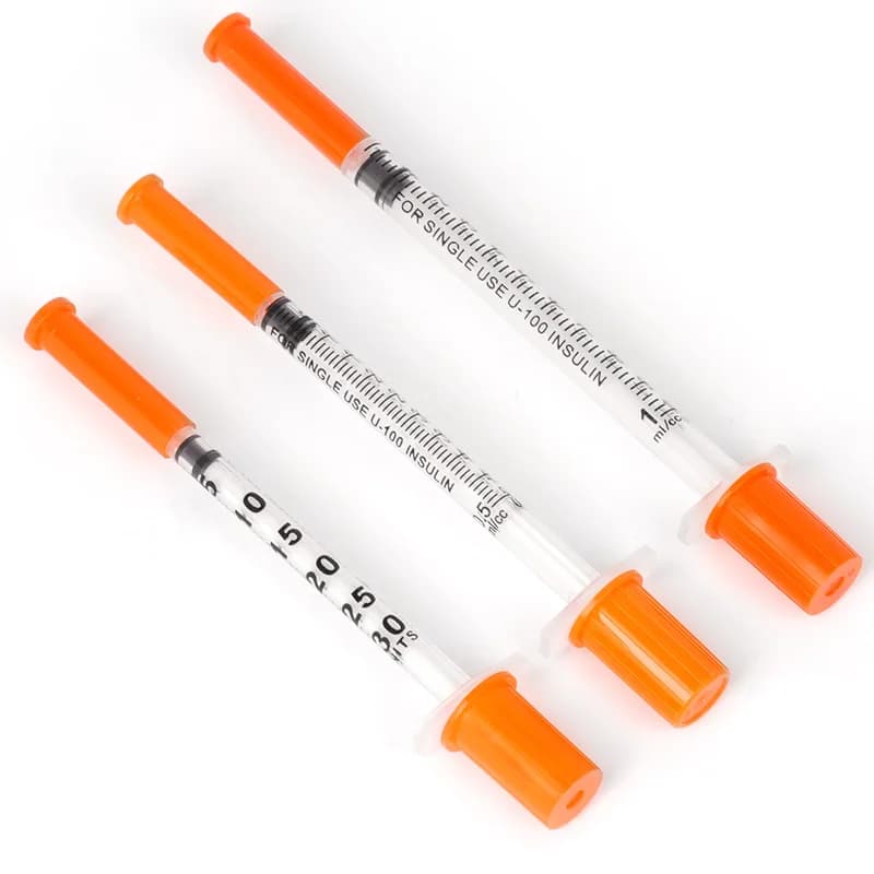 20/50/100 Stuks Wegwerp Veterinaire Spuit Handleiding Push Spuit 0.3/0.5/1 Ml Naald boerderij Dier Spuit Met Naalden Kat Hond Varken
