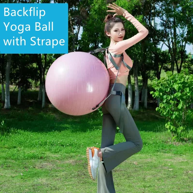 45Cm 55Cm Yoga Pilates Bal Backflip Training Gym Oefenballen Met Riem Lichaamsmassage Fitness Gewicht Verliezen