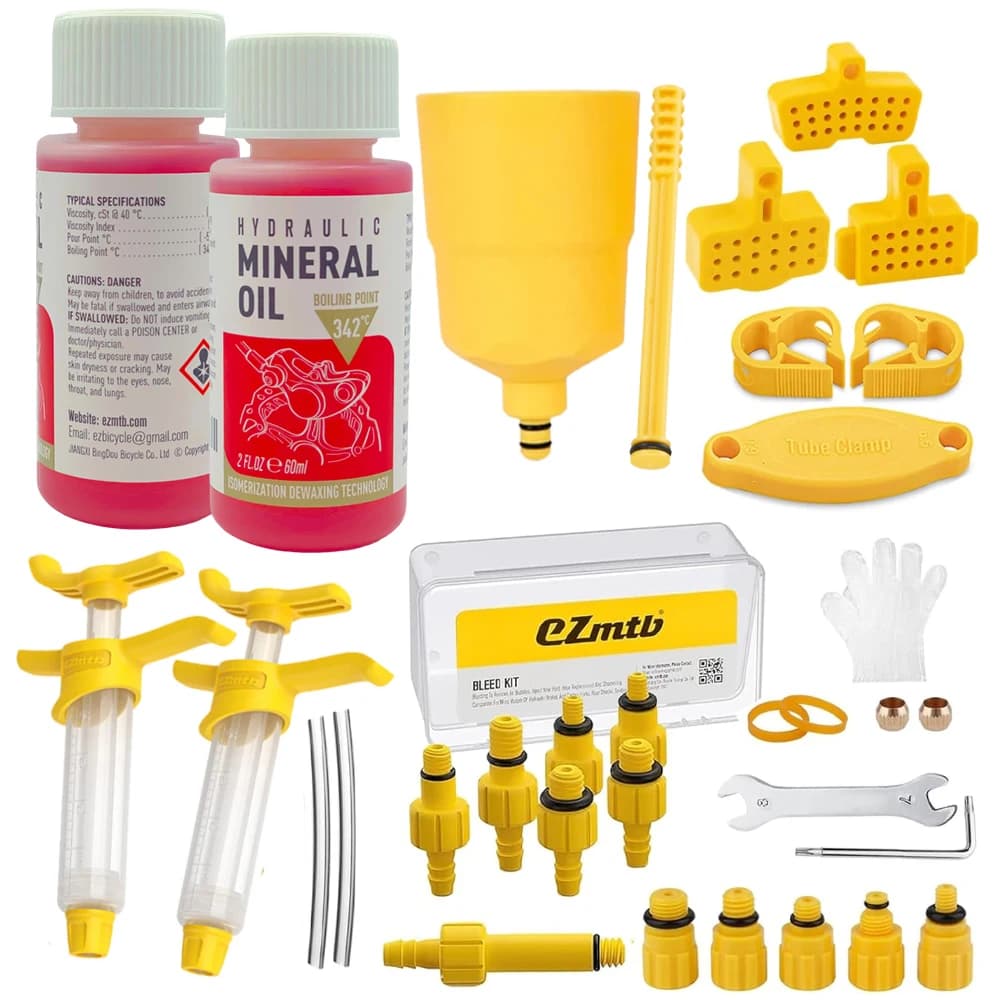 Fiets Rem Minerale Olie 60ML Fiets Hydraulische Schijfrem Olie Bleed Kit Voor SHIMANO TEKTRO SRAM NUTT Serie rem Reparatie Tools