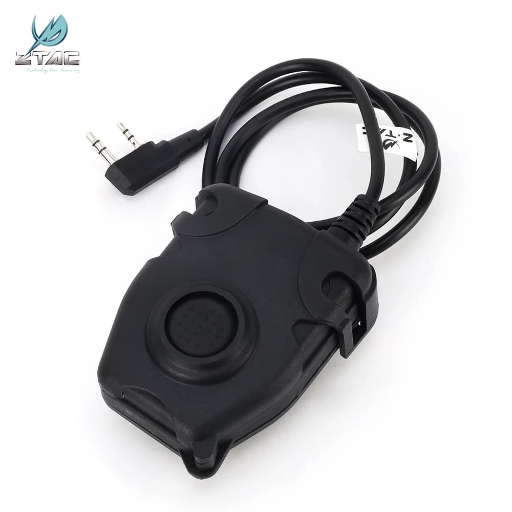 Z-Tac Tactische Militaire Headset Ptt Softai Accessoires Hoofdtelefoon Militaire Airsof Voor Jacht Schieten Wargame Kenwood Z112