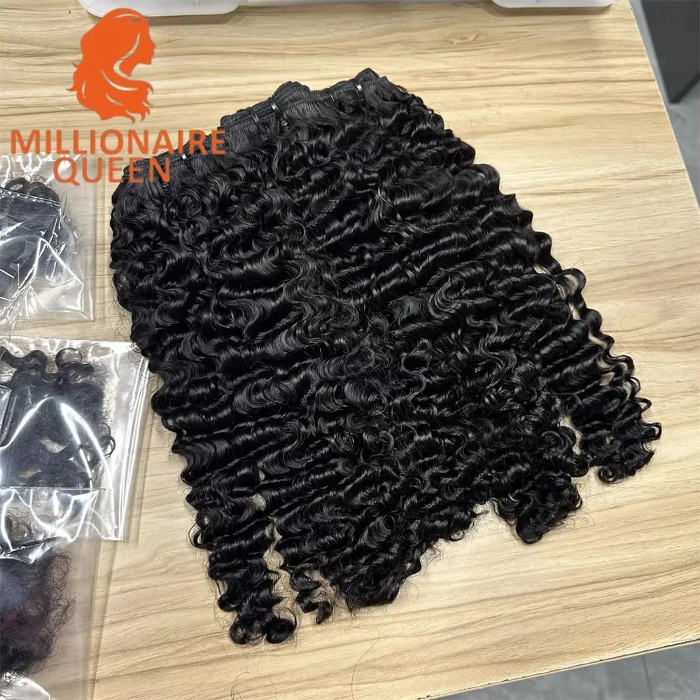 3C4A Birmese Krullend Haar Bundels Virgin Menselijk Haar Birmese Vietnamese Ruwe Human Hair Extensions Groothandel Voor Volledige Hoofd 18A