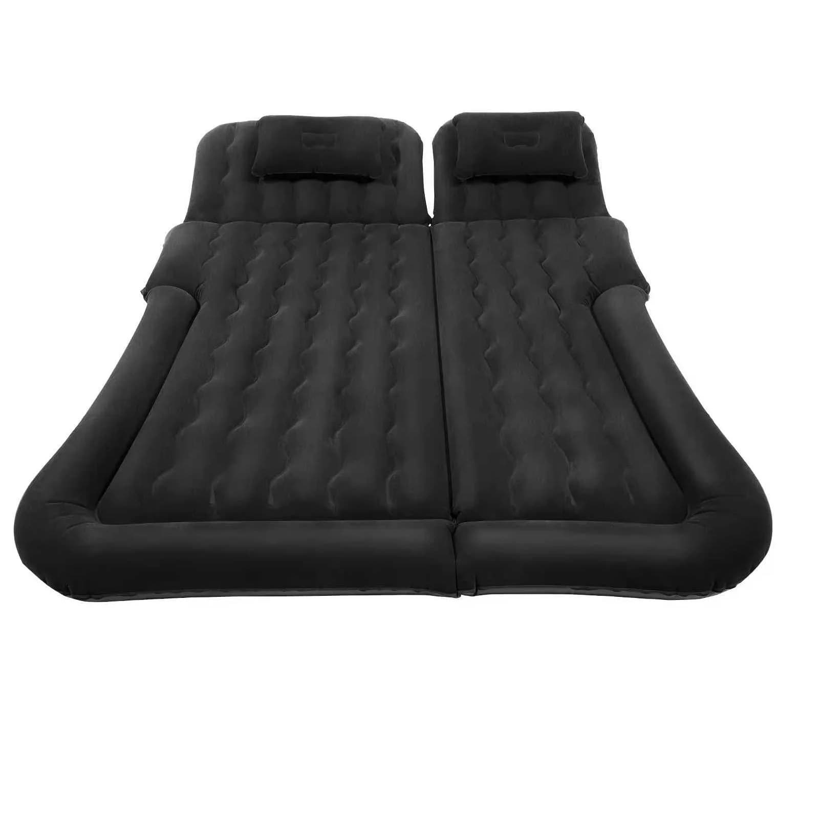 Universele opvouwbare opblaasbare bed draagbare opblaasbare matras set auto achterbank slapen massaal luchtbed kussen met pomp + kussen