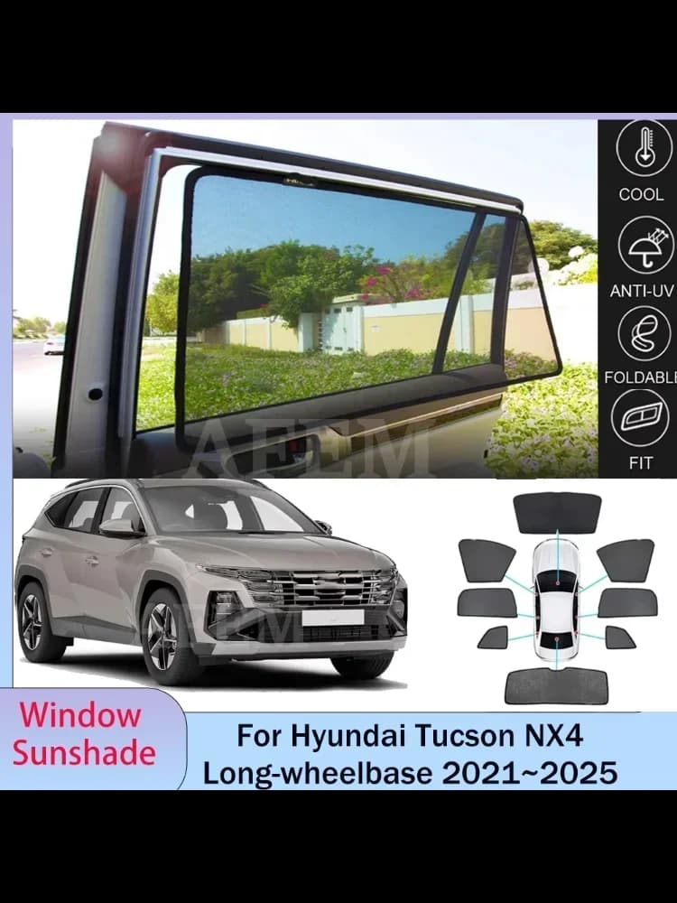 Auto Zonnescherm Voor Hyundai Tucson NX4 Lange 2021 ~ 2025 2022 2023 2024 Dakraam Voorruit Zonnescherm Protector UV Parasol Accessoires