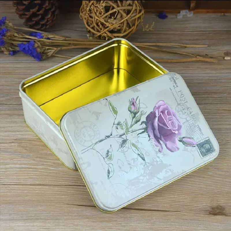 Grote Theebus Ontvang Opbergdoos Cartoon Rechthoekige Cookie Snoep Chocolade Home Organizer Koffie Suiker Thee Container