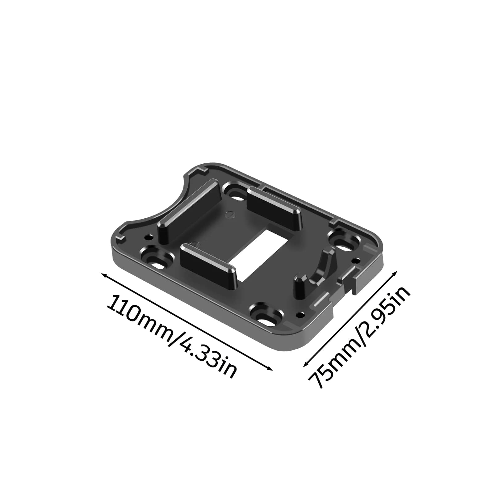 Nieuwe Zilveren Vis Accubak Bodemplaat Montagebasis Zilveren Vis Batterij Bodemplaat Aluminium Vat Accessoires