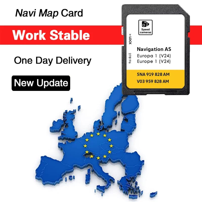 UK Europa SD-kaart 32GB Navigatie GPS Kaartversie 2026 Nieuwste 5NA919828AM voor VW Tiguan AS V23