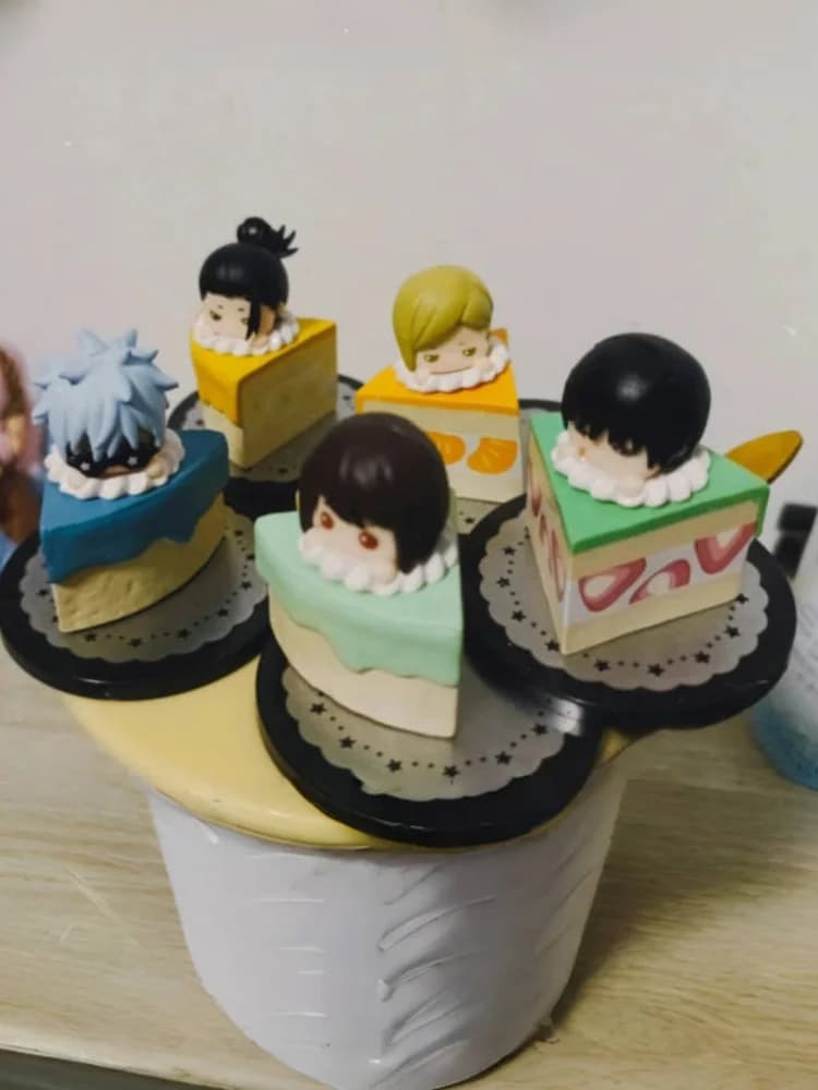 Op voorraad!! Echt Schattig Gedraaid Ei Decora Bodemtemperatuur Anime Jujutsu Lijn 2e Seizoen Gojou Getou Fushiguro Nanami Ko en geluid Capsule en ys