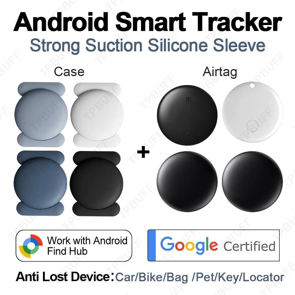 Smart Tags Bluetooth GPS draagbare tracker met magneethouder Werk met Google Find Hub Device Tracker Locator Key Wallet Finder