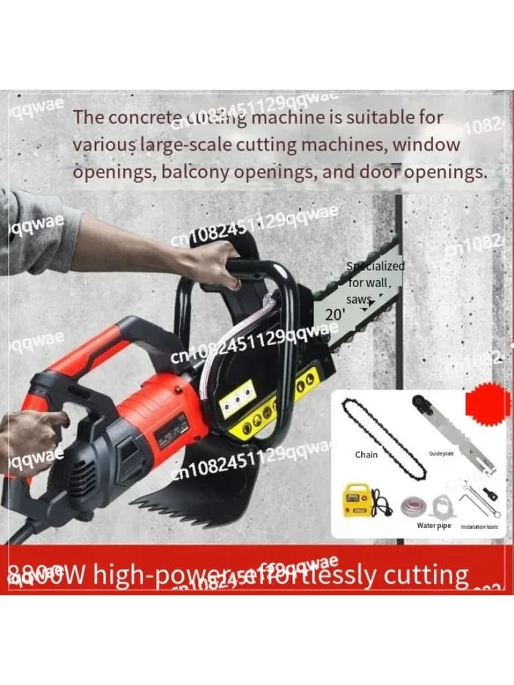 LT350/LT480 Handzame Betonzaag, Betonkettingzaag, Muurfrees 220V