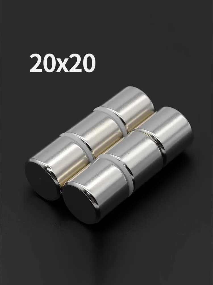 20x20mm Krachtige Neodymium Magneet N35 NdfeB Permanente Magnetische imanes Ronde Super Sterke Koelkastmagneten DIY