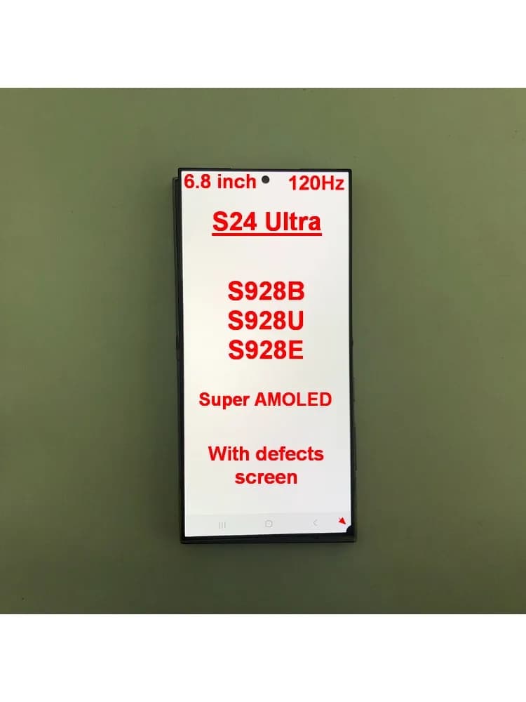 6.8' Super AMOLED scherm voor Samsung Galaxy S24 Ultra 5G S928B S928U S928E LCD display touchscreen digitizer met defecten