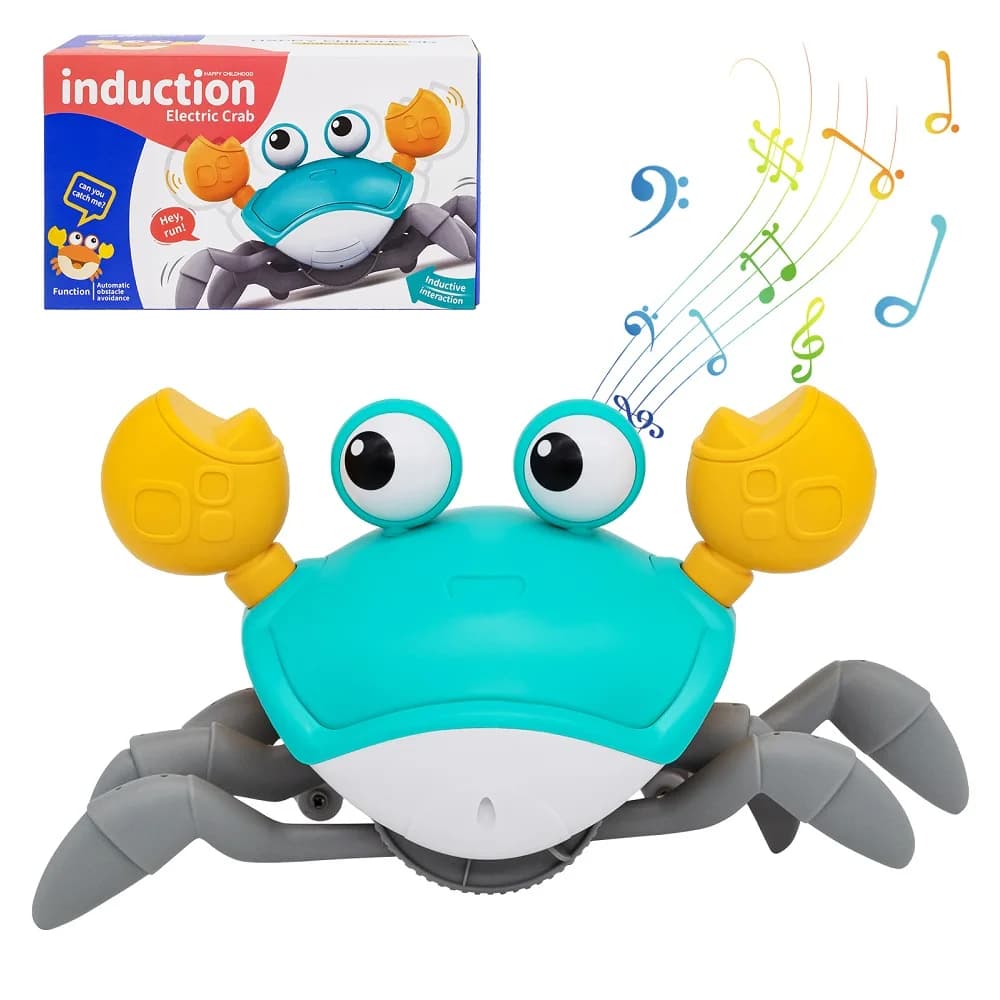 Dansende krab Weglopen Speelgoed voor baby's Kruipen Interactieve ontsnappingskrabben Baby Verjaardag Thanksgiving Kerstcadeau Batterijeditie