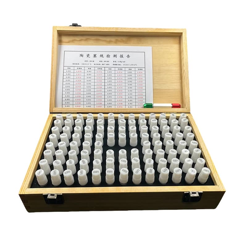 Bereik 0,30-10,00 mm, stappenmaat 0,01/0,05/0,1 mm, keramische pin gauge set, aangepaste maatmeter, gereedschap voor timmerwerk, inspectie en
