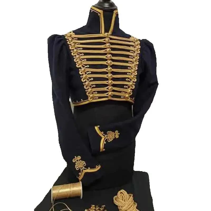 Dames soldatenjas Crop Top Coat Officier Uniform Volwassenen Punk Militaire Drummerjas cosplay kostuum