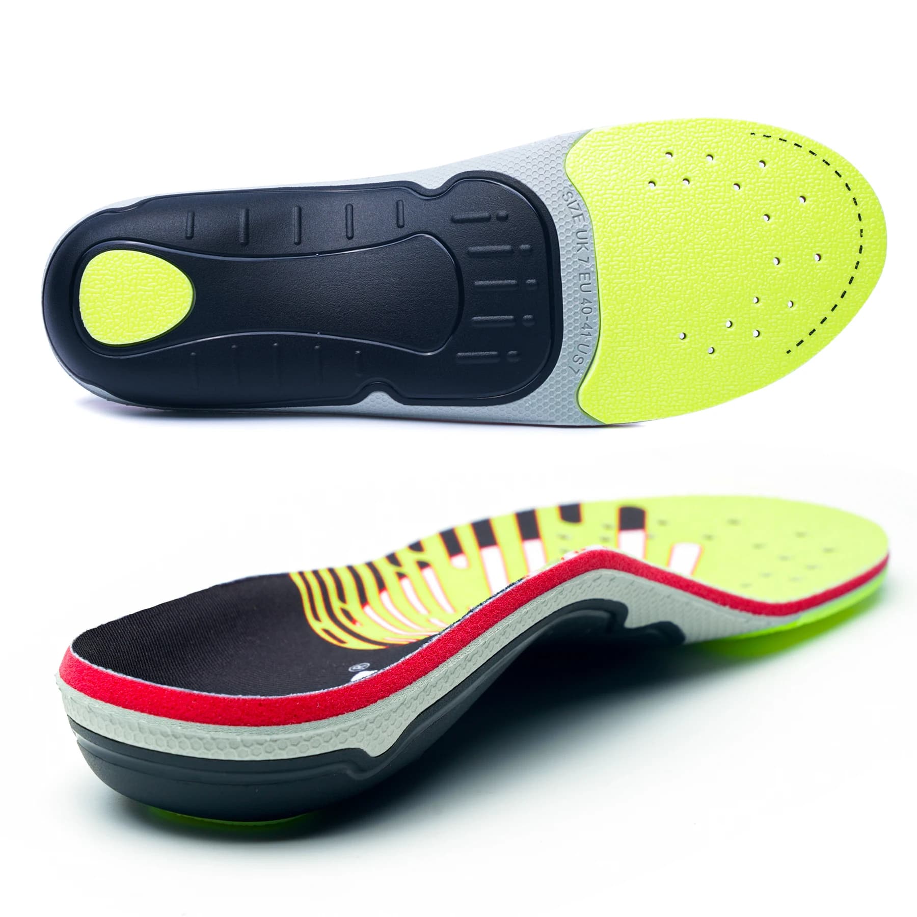Fasciitis Plantaris Relief Orthopedische Binnenzool Platte Voet Hoge Steunzool Mannen Vrouwen Werk Orthopedische Insert Sport Schoen Sneaker Zool