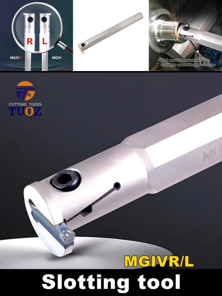 TUOZ Wit Verenstaal MGIVR2016-3 MGIVL2520-4 Intern Groefgereedschap MGIVR Serie MGIVL Serie Draaibank Cutter Bar CNC Houder