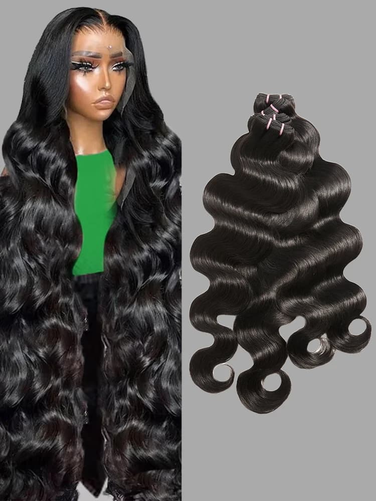 Bundels van 100% echt haar Body Wave-bundels Echt haar Body Wave-haarweefsel 1 3 4 stuks Natuurlijk ruw menselijk haar Onverwerkte extensions