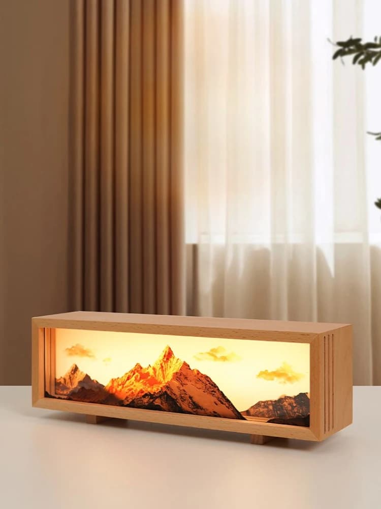 Sunshine Jinshan Creatieve Decoratie Verjaardagscadeaus Sfeer Bedlampje Thuis Opladen Bureaublad Nachtlampje Schilderij Cadeau