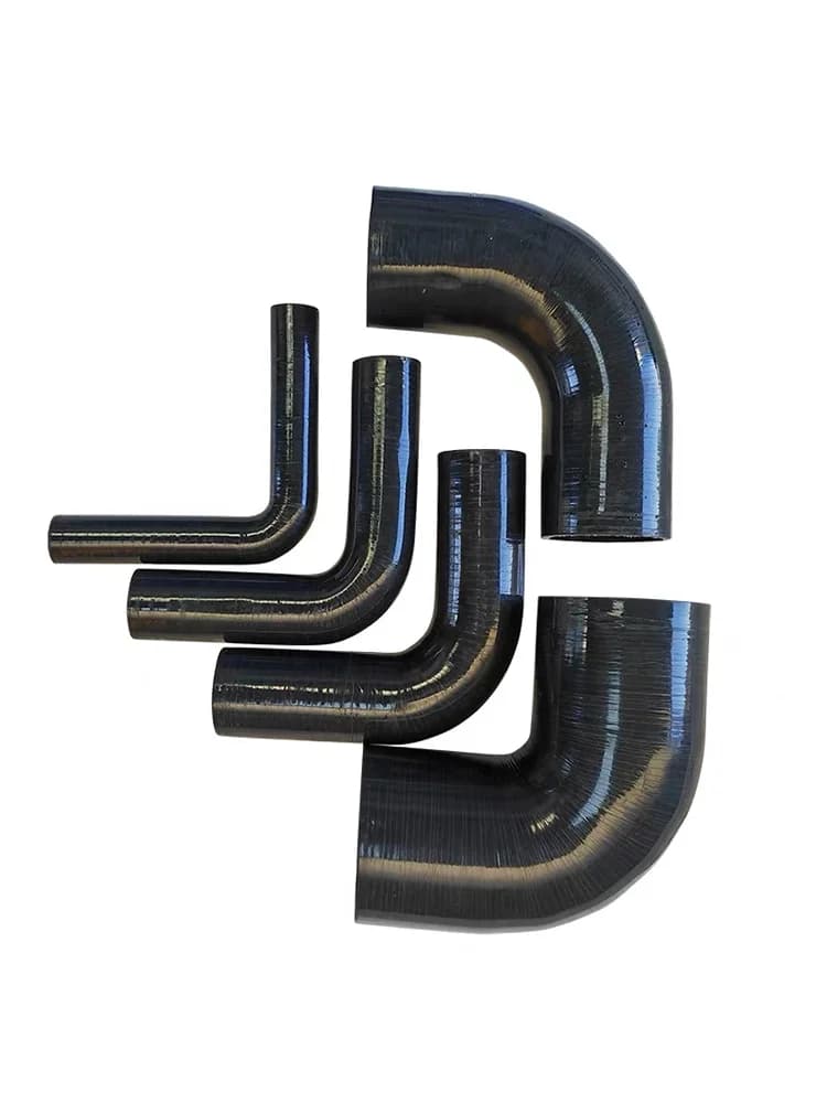 Hittebestendige slang zwart 90 °   bocht haakse bocht gemodificeerde inlaatpijp watertank pijp turbocharged siliconen slang