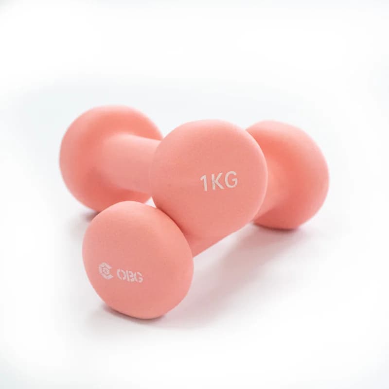 Gewichtheffen neopreen gecoat 1kg vrouwelijke handgewicht halterset