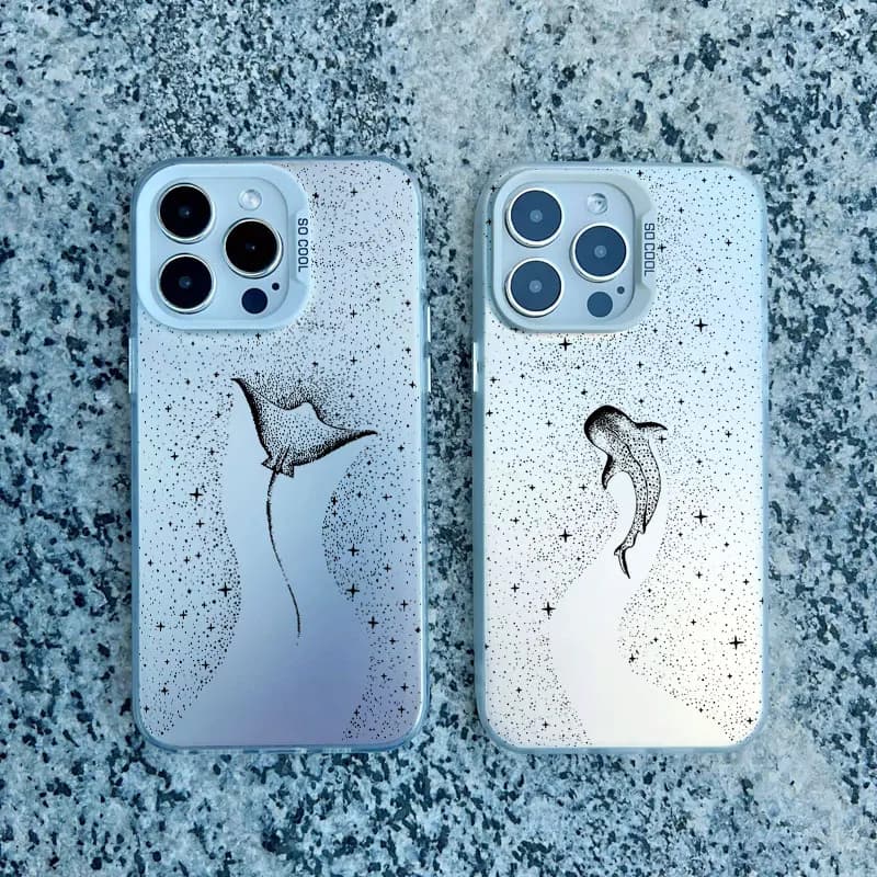 Oceaandier Schattige Dolfijn Zeeschildpad Hoesje Voor Samsung A73 A72 A55 A54 A53 A35 A34 A33 A32 A30 A24 A23 A22 A14 A05 4G 5G Hoes