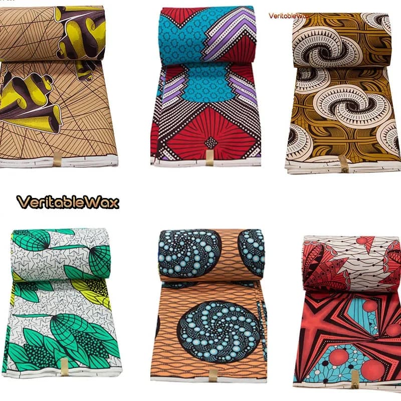 Afrika Nigeriaanse prints batikstof echte was patchwork naaien jurk ambachtelijke doek polyester hoge kwaliteit Ankara Tissu A-7
