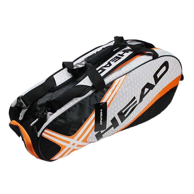 HEAD Tennisrackets Rugzak Grote Capaciteit voor 3-6 Stuks Rackets Badminton Squash Sporttas met Gescheiden Schoenencompartiment