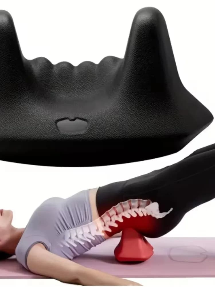 Deep Tissue Psoas Muscle Massager – Ergonomische zwarte PU-schuimroller voor verlichting van heup, rug en dij – niet-elektrisch, eenmalig pakket