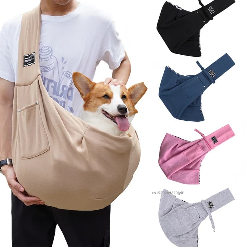 Comfortabele Crossbody-schoudertas voor huisdieren Outdoor Reizen Draagbare Kat Puppy Sling Draagtas Hond Draagbenodigdheden