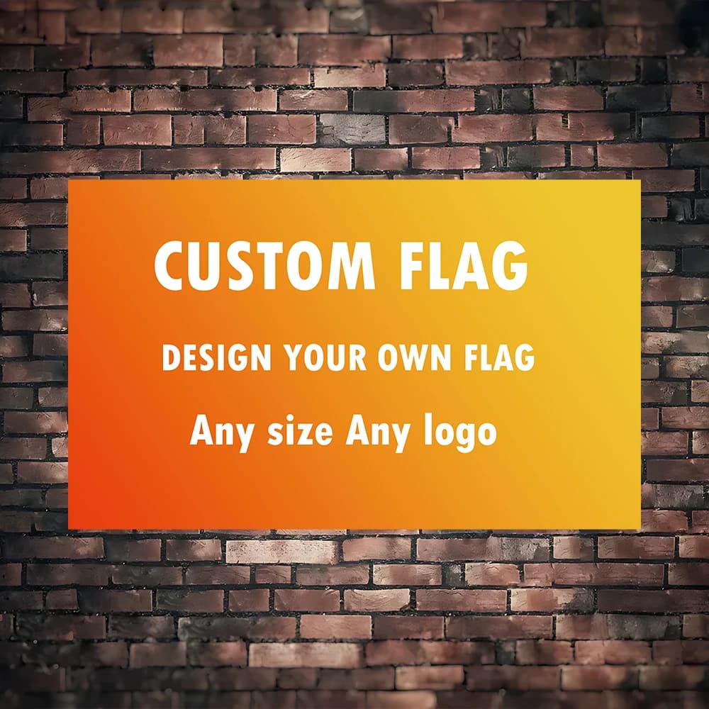 4-maten professionele aangepaste auto motorfiets team of Conpany logo vlag polyester gedrukt decoratie banner tapijt