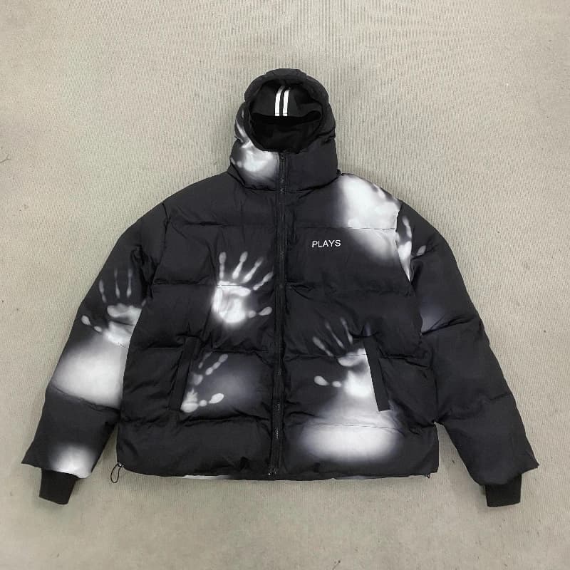 Winter Gothic Street Fashion Warme Rits Combinatie Katoenen Kleding Met Capuchon Voor Mannen En Vrouwen Afneembare Headsets Handschoenen