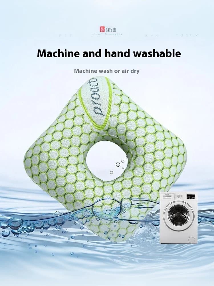 Ademend ergonomisch kussen met oorgat Draagbaar comfortabel oorbelkussen Katoenen vulling Oorpiercingkussen