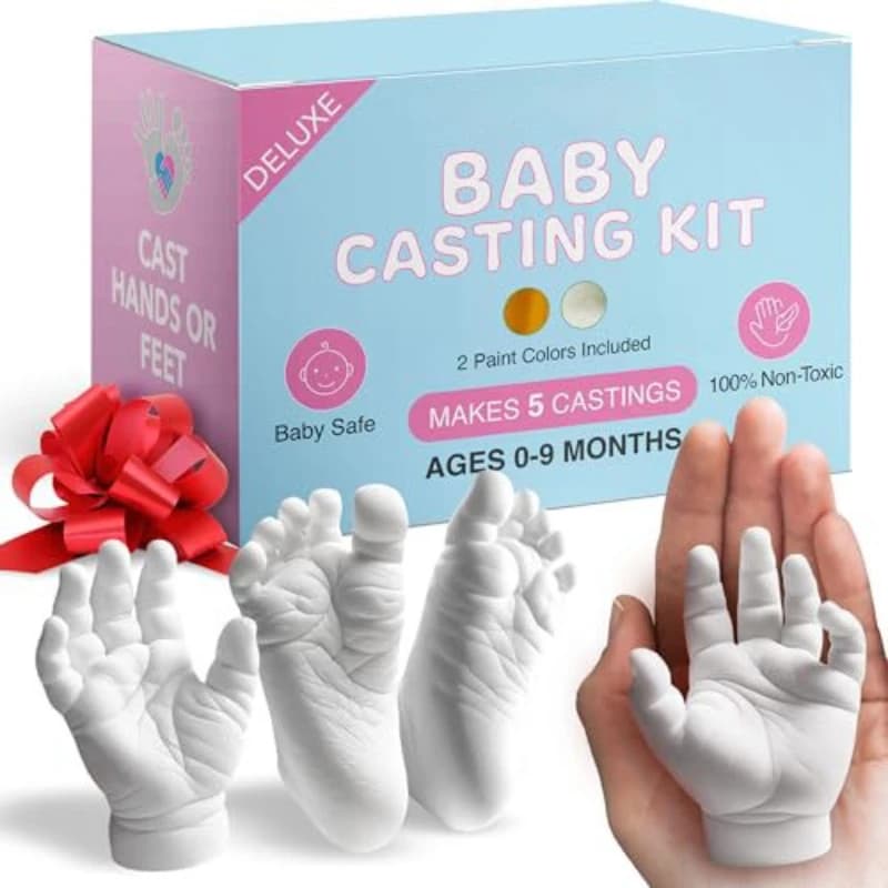 Baby voetafdruk handgietset – pasgeboren mijlpaal aandenken kit voor jongens meisjes - baby shower geschenken register moet-DIY aandenken hebben